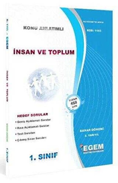 1.Sınıf 2.Yarıyıl İnsan ve Toplum Konu Anlatımlı Kolektif