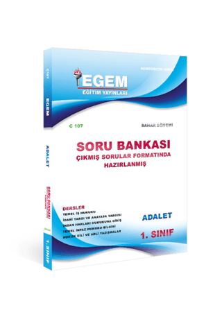 1. Sınıf Adalet Soru Bankası (C107-1) Kolektif