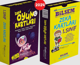 1. sınıf Bilsem Zeka Kartları / 6-7 Yaş Zeka Oyun Kartları Kolektif