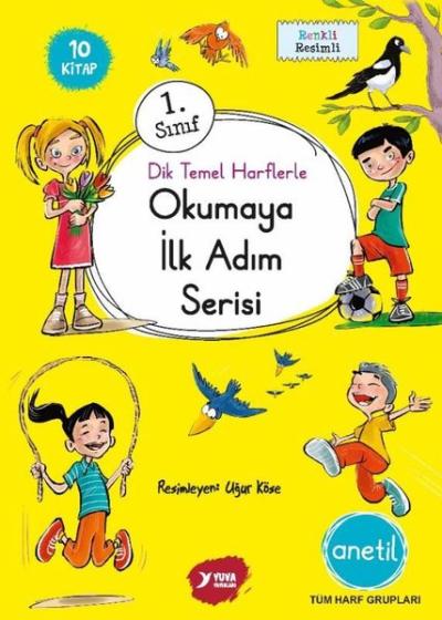 1. Sınıf Dik Temel Harflerle Okumaya İlk Adım Anetil Serisi Seti - 10 