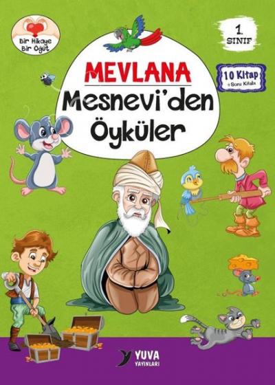 1.Sınıf Mevlana Mesnevi'den Öyküler Seti - 10 Kitap Takım Kolektif