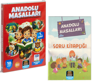 1. Sınıf Anadolu Masalları Okuma Seti - 10 Kitap Takım + Soru Kitapçığ