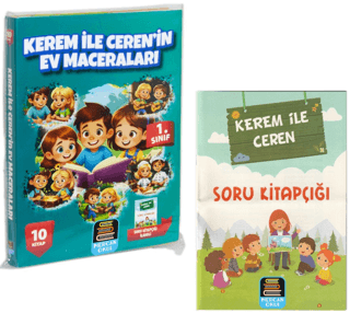 1. Sınıf Kerem İle Ceren Ev Maceraları Okuma Seti - 10 Kitap Takım - D