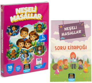 1. Sınıf Neşeli Masallar Okuma Seti - 10 Kitap Takım - Değendirme Kita