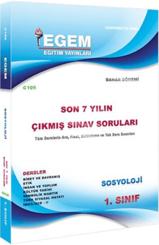 1. Sınıf Sosyoloji (Bahar Dönemi) Çıkmış Sınav Soruları (2012-2018) (2