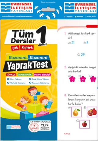 1.Sınıf Tüm Dersler Yaprak Test Kolektif