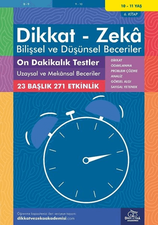 10-11 Yaş Dikkat - Zeka - Bilişsel ve Düşünsel Beceriler - On Dakikalı