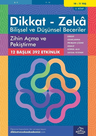 10-11 Yaş Dikkat - Zeka - Bilişsel ve Düşünsel Beceriler - Zihin Açma 