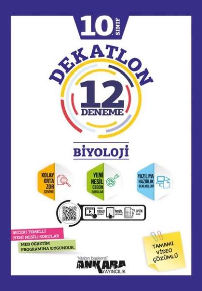 10. Sınıf Biyoloji Dekatlon Denemeleri ( 12 Adet ) Kolektif