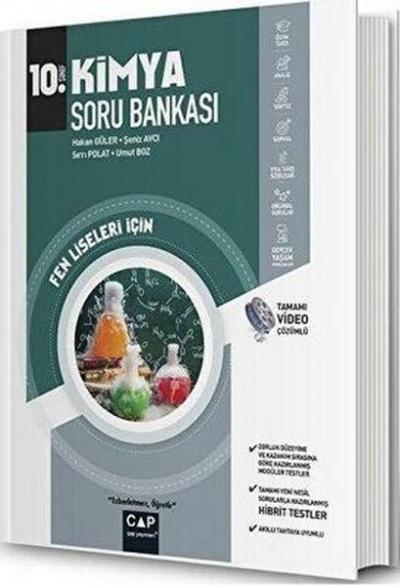 10.Sınıf Fen Lisesi Kimya Soru Bankası Çap Yayınları Kolektif