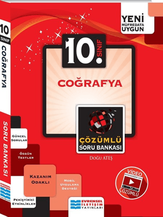 10. Sınıf Kazanım Odaklı Coğrafya Çözümlü Soru Bankası Doğu Ateş