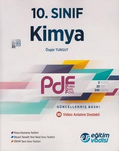 10.Sınıf Kimya Pdf Planlı Ders Föyü Video Anlatım Destekli Kolektif