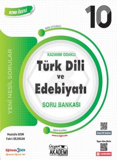 10.Sınıf Türk Dili ve Edebiyatı Konunun Özü Soru Bankası Fahri Dilekca