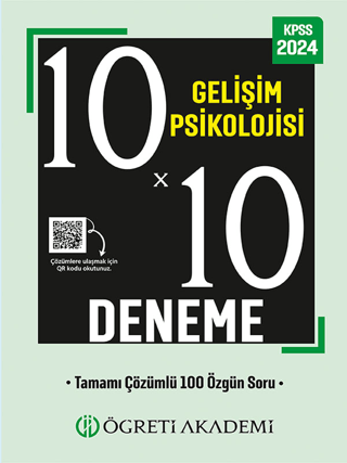 2023 KPSS Eğitim Bilimleri Gelişim Psikolojisi 10x10 Deneme Kolektif