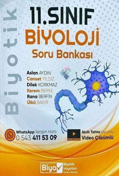 11.Sınıf Biyoloji Soru Bankası Kolektif