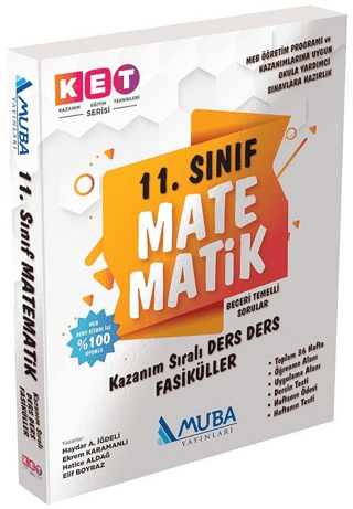 11. Sınıf KET Serisi Matematik Defter ve Kitap - 1409 Haydar A. İğdeli