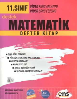 11. Sınıf Matematik Destek Defter Kitap Abdullah Ahmetoğlu