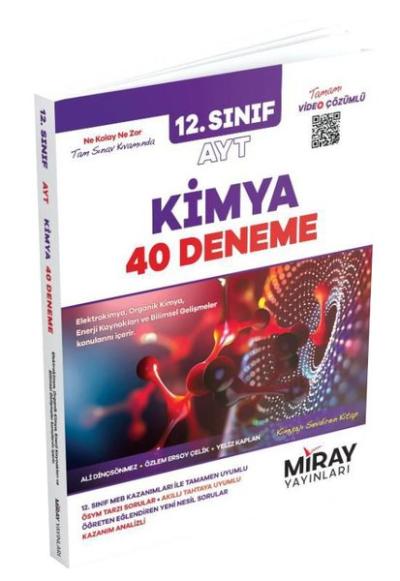 12. Sınıf AYT Kimya 40 Deneme Kolektif