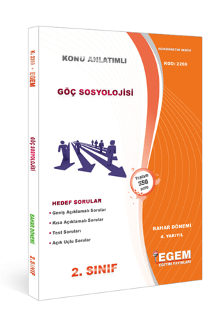 2. Sınıf 4. Yarıyıl Göç Sosyolojisi Bahar Dönemi - 2269 Kolektif