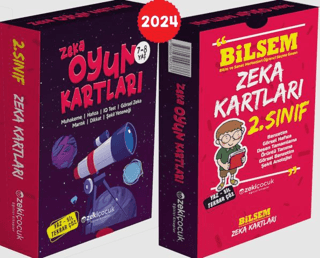 2. sınıf Bilsem Zeka Kartları / 7-8 Yaş Zeka Oyun Kartları Kolektif