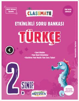 2. Sınıf Classmate Türkçe Etkinlikli Soru Bankası Kolektif