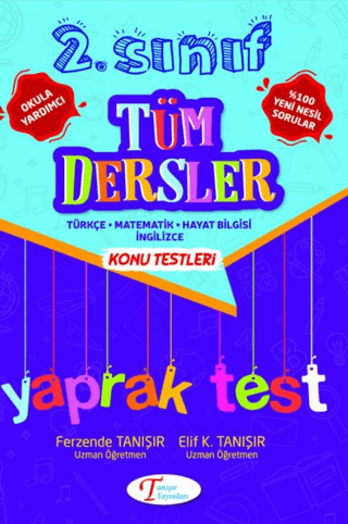 2. Sınıf Tüm Dersler Konu Testleri Test Elif K. Tanışır