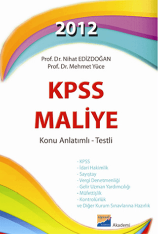 Kpss Maliye 2012 Nihat Edizdoğan