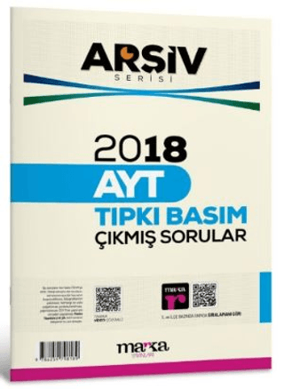 2018 AYT Arşiv Serisi Çıkmış Sorular Tamamı Video Çözümlü Kollektif