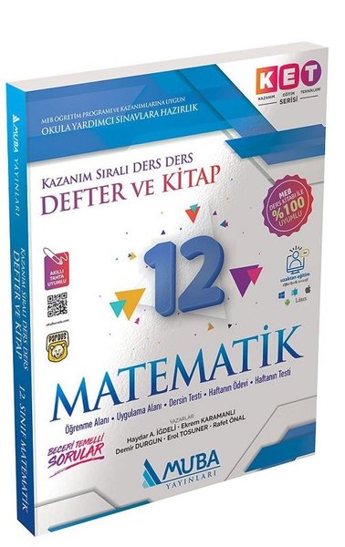 2022 12.Sınıf KET Serisi Matematik Defter ve Kitap Kolektif