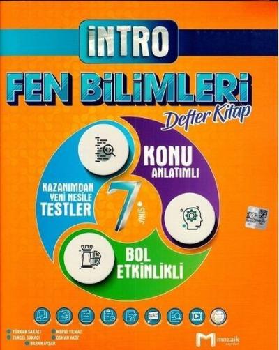 2022 7.Sınıf Fen Bilimleri İntro Defter Kitap Kolektif