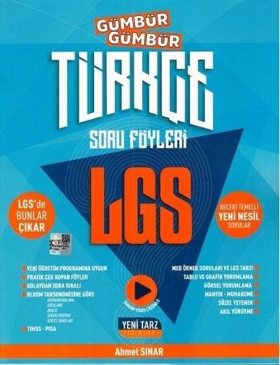 2022 8.Sınıf LGS Türkçe Gümbür Gümbür Soru Föyleri Kolektif