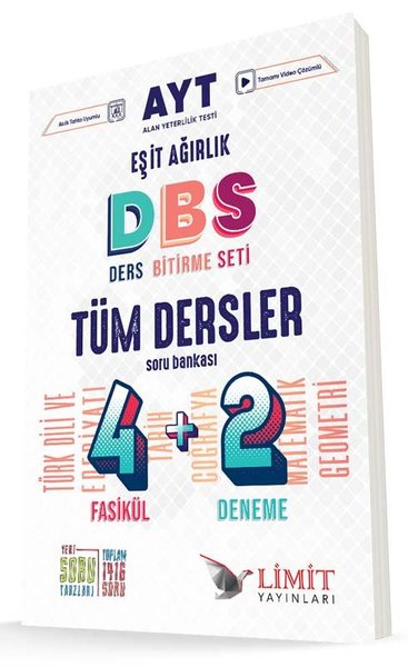 2022 AYT Eşit Ağırlık Ders Bitirme Seti Tüm Dersler Soru Bankası Kolek