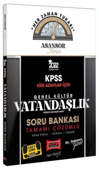 2022 KPSS Asansör Serisi Vatandaşlık Tamamı Çözümlü Soru Bankası Felem