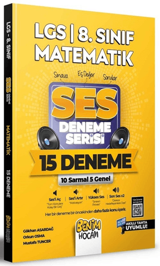 2022 LGS 8.Sınıf Matematik SES Deneme Serisi 15 Deneme Gökhan Asardağ