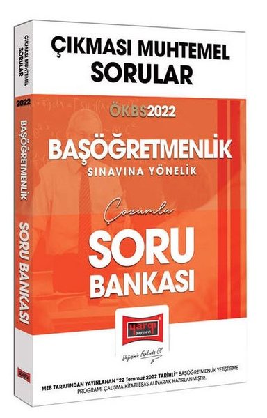 2022 ÖKBS Çıkması Muhtemel Baş Öğretmenlik Soru Bankası Kolektif