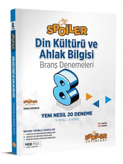 2023 8.Sınıf Din Kültürü ve Ahlak Bilgisi Branş Denemeleri Kolektif