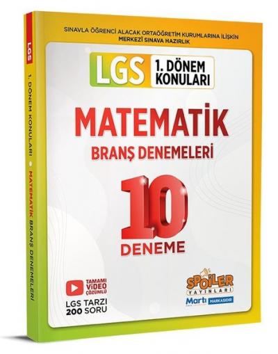 2023 8.Sınıf LGS 1.Dönem Matematik 10'lu Branş Deneme Kolektif