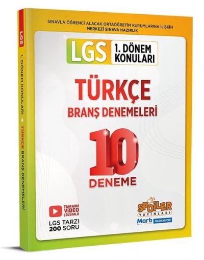 2023 8.Sınıf LGS 1.Dönem Türkçe 10'lu Branş Deneme Kolektif