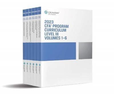 2023 CFA Program Curriculum Level III Box Set Cfa İnstitute