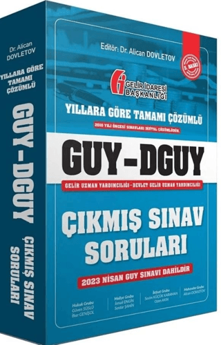 2023 GUY DGUY Gelir Uzman Yardımcılığı Çıkmış Sınav Soruları Alican Do