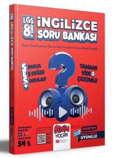 2023 LGS 8.Sınıf İngilizce SES Tamamı Video Çözümlü Soru Bankası Kolek