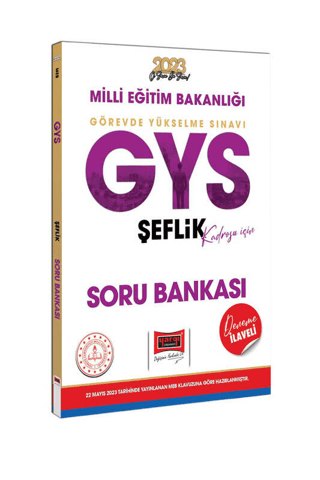 2023 MEB GYS Şeflik Kadrosu İçin Deneme İlaveli Soru Bankası Kolektif