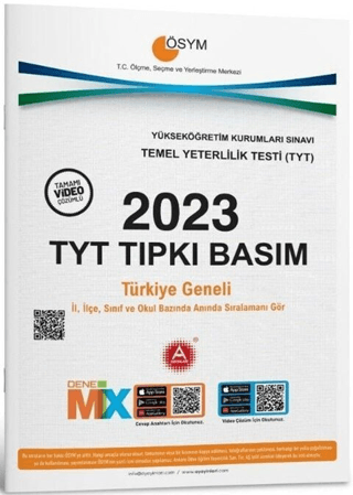 2023 TYT Tıpkı Basım Çıkmış Sorular Kolektif