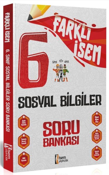 2024 6.Sınıf Sosyal Bilgiler Farklı İsem Soru Bankası Kolektif