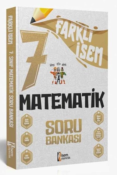 2024 7.Sınıf Matematik Farklı İsem Soru Bankası Kolektif