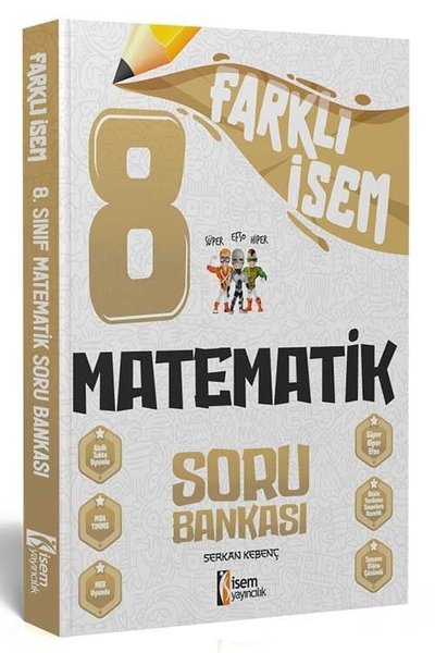 2024 8.Sınıf Matematik Farklı İsem Soru Bankası Kolektif