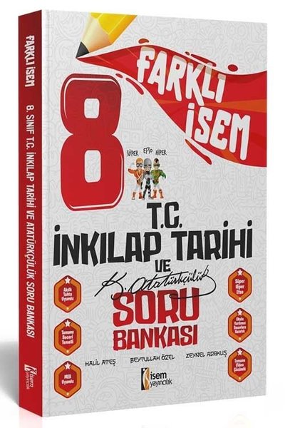 2024 8.Sınıf T.C İnkılap Tarihi ve Atatürkçülük Farklı İsem Soru Banka