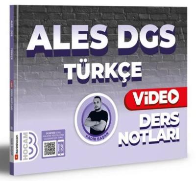 2024 ALES DGS Türkçe Video Ders Notları Kadir Başar