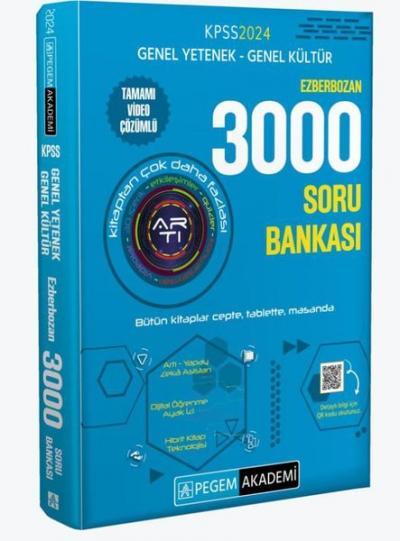 2024 KPSS Ezberbozan Genel Yetenek Genel Kültür 3000 Soru Bankası Kole