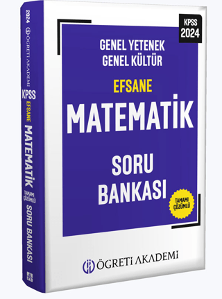 2024 KPSS Genel Yetenek Genel Kültür Efsane Matematik Soru Bankası Kol